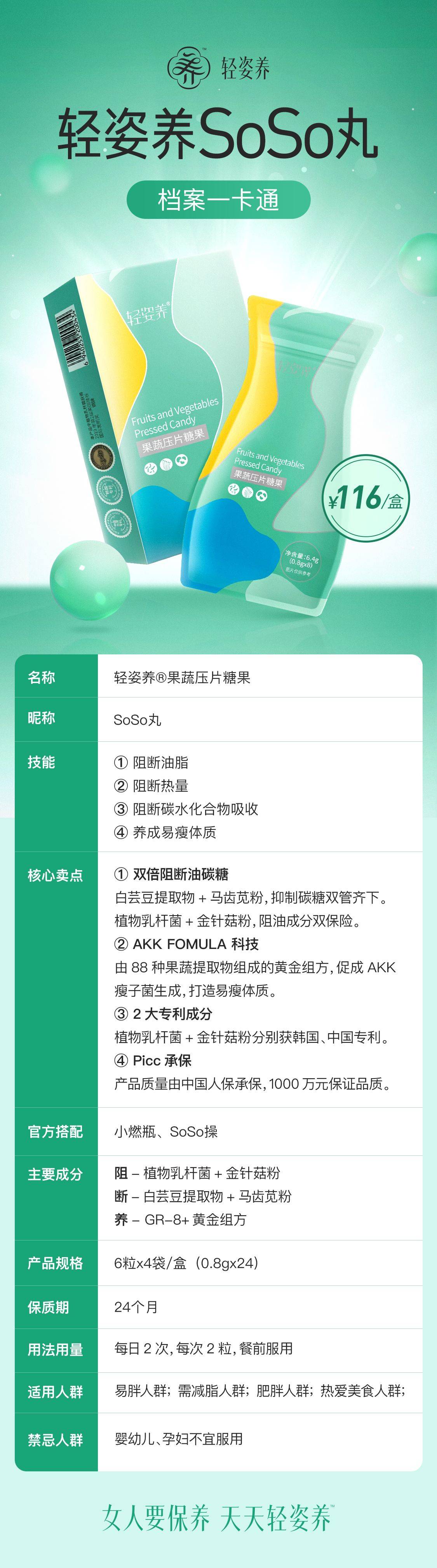 轻姿养果蔬压片糖果soso丸1代产品简介|轻姿养官方网站